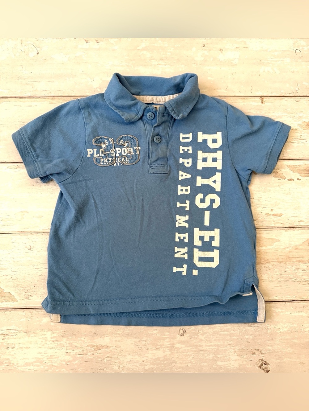 Boys 24m Light Blue Polo Shirt Short Sleeves Baby Toddler Top Children’s Place